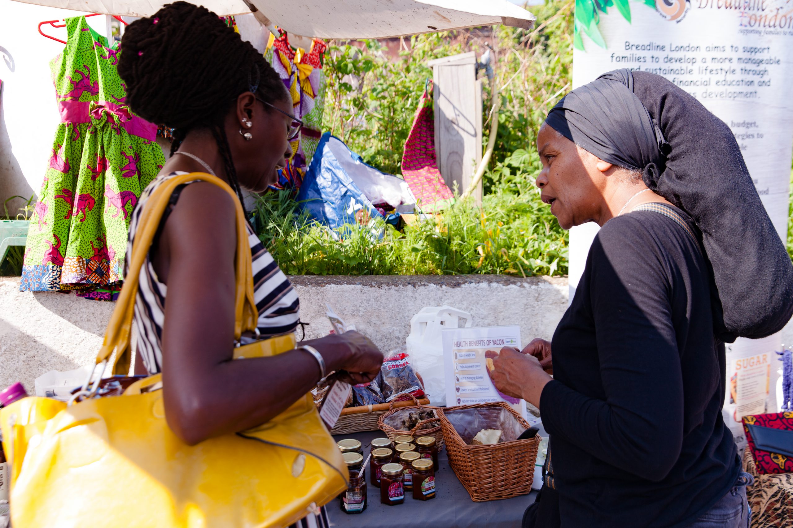 An African British community gathering showing support